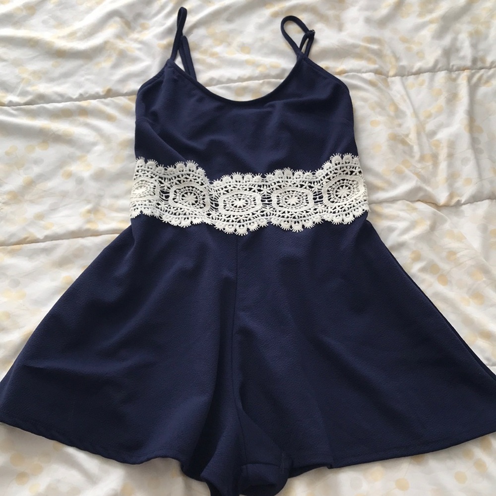 Navy blue Romper